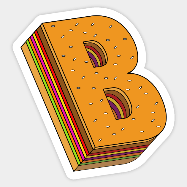 B BURGER Sticker by Reptileando